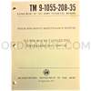 Technical Manual (TM 9-1055-208-35) for 762mm M405 and M405A1 Rocket Handling Units September 1961