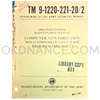 Technical Manual (TM 9-1220-221-20/2) for M18 Gun Direction Computer January 1964