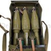 Original Demilitarized RPG-2 Launcher with Three-Round Backpack and Three Restored PG-2 HEAT Projectiles