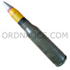 25mm Bushmaster PGU-32/US Semi Armor Piercing High Explosive Incendiary Tracer round with fired case poor condition projectile
