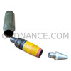 25mm Bushmaster PGU-32/US Semi Armor Piercing High Explosive Incendiary Tracer round with fired case poor condition projectile