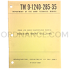 Technical Manual (TM 9-1240-285-35) for M114/T199 Telescope Mount July 1960