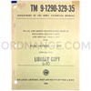 Technical Manual (TM 9-1290-329-35) for M63 Fuze Setter Set June 1965 FSN 1290-966-9318