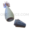 60mm M49A3 Mortar Round with M52B1 Bakelite Nose Fuze and M2 Tail Fin