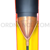 5" / 127mm Zuni Mark 32 Mod 0 Anti-Tank Anti Personnel Warhead Cutaway with Mark 188 Mod 0 Fuze with Adapter/Booster