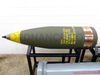 U.S. Navy 16-inch Iowa-Class Battleship Ammunition Display -  complete with projectile, propellant bags, propellant cans, and display stands