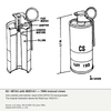 Vietnam-Era U.S. M7A3 CS Riot-Control Hand Grenade with M201A1 Fuze and Original Paint and Markings