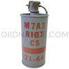Vietnam-Era U.S. M7A3 CS Riot-Control Hand Grenade with M201A1 Fuze and Original Paint and Markings