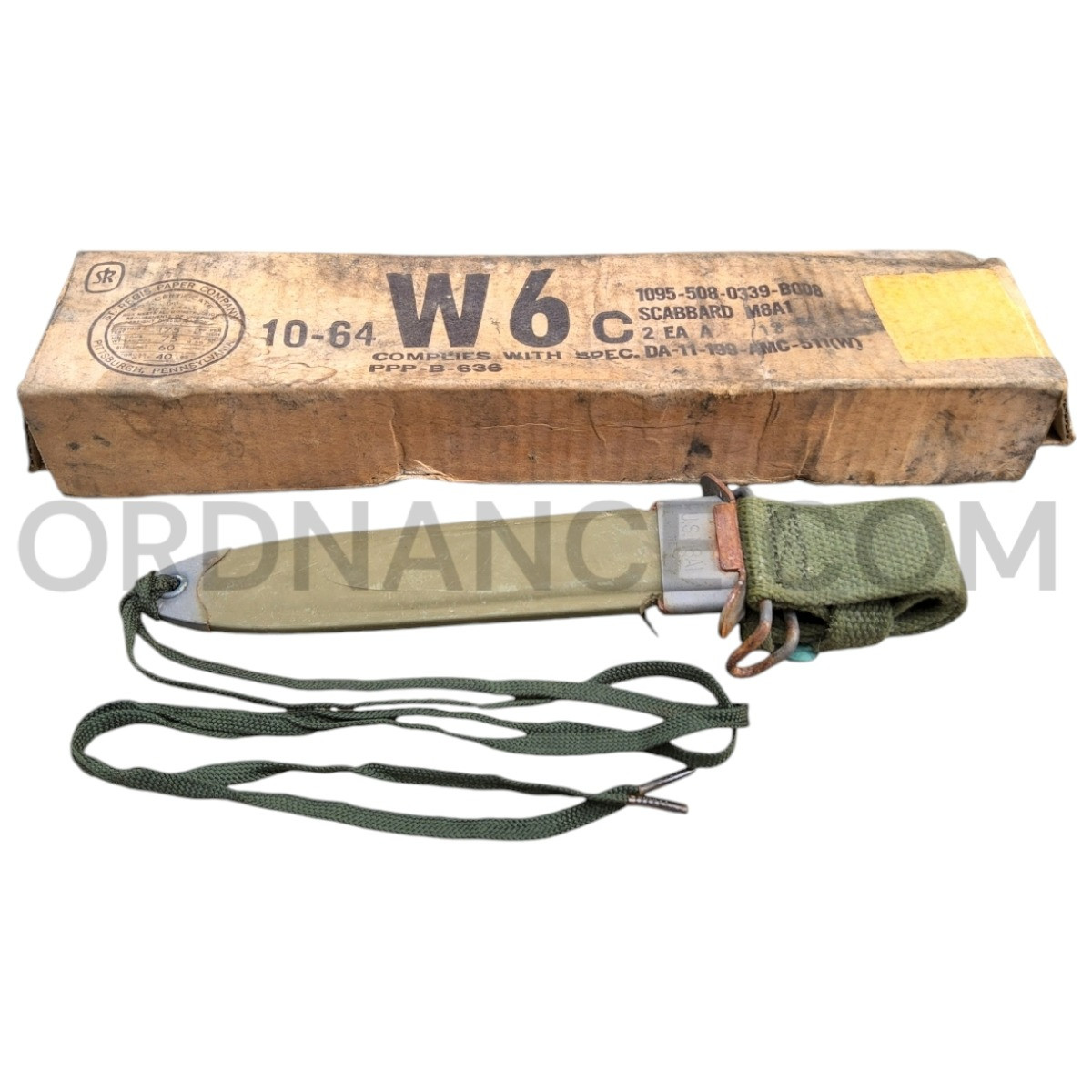 M8A1 Bayonet/Knife Scabbard NSN: 1095-508-0339-B008