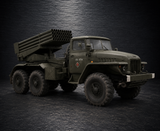 Soviet 122mm BM-21 "Grad" Rocket Launcher System