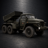 Soviet 122mm BM-21 "Grad" Rocket Launcher System