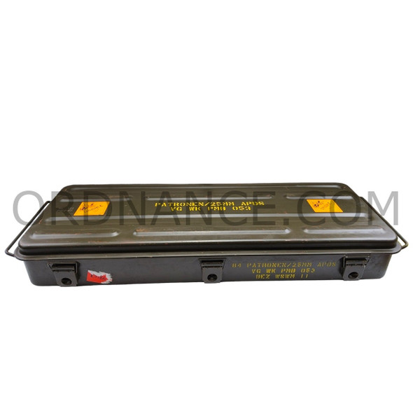 25mm Armor Piercing Discarding Sabot 84 Round Capacity Ammo box