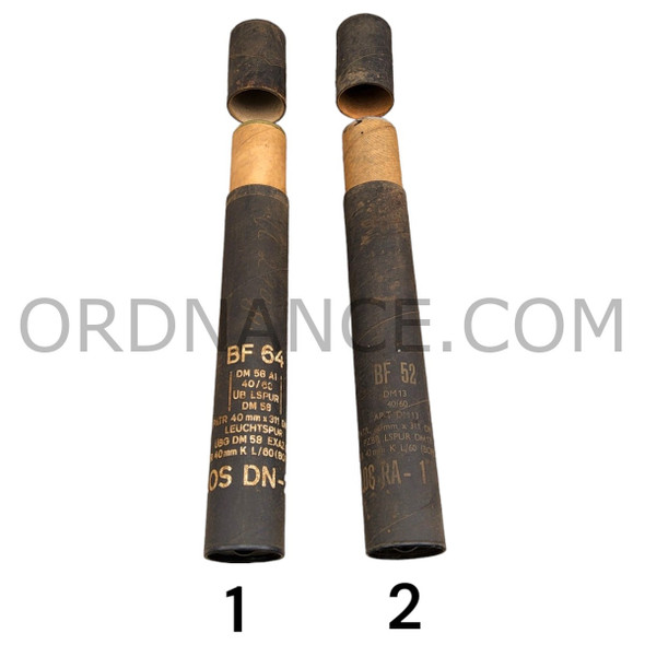 German 40mm L60 DM40 Fiber Tubes