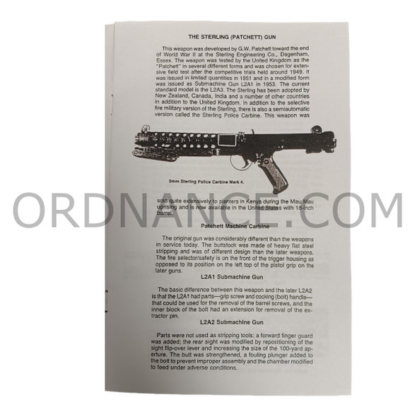 Reproduction of Technical Identification and Operation Manual The Sterling SMG Series L2A3