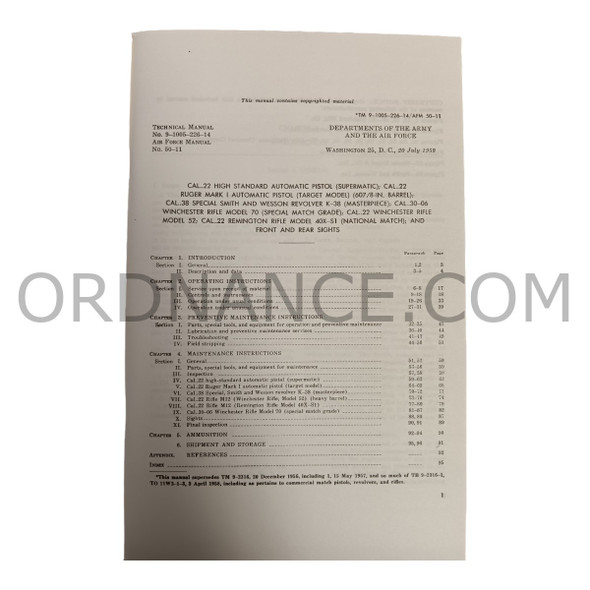 Reproduction of TM 9-1005-226-14, AFM50-11