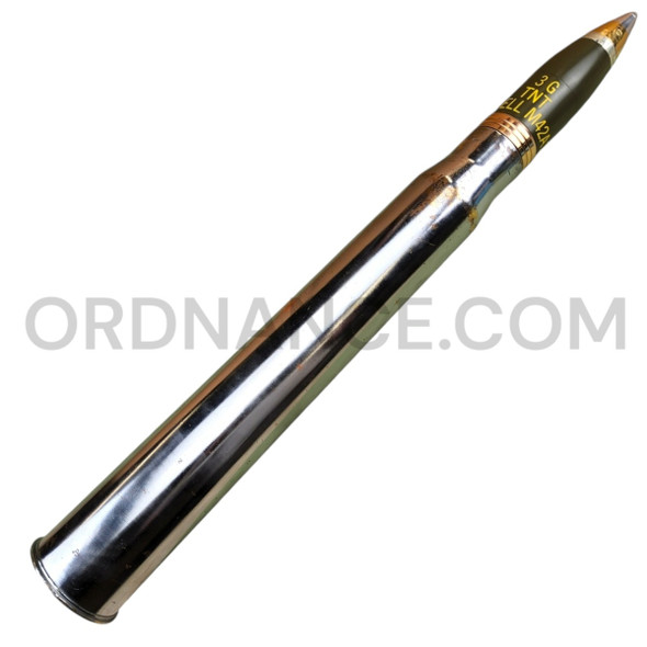 3-inch 15-pounder M42A1 Explosive Round with Mark 1M1 Coated Brass Case