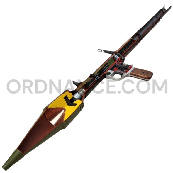 Soviet RPG-2 Cutaway Display with Cutaway PG-2 Rocket