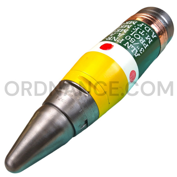 3"/50cal Mark 27 Mod 1 High Explosive Tracer Anti Air Projectile with Mark 22 Dummy Fuze