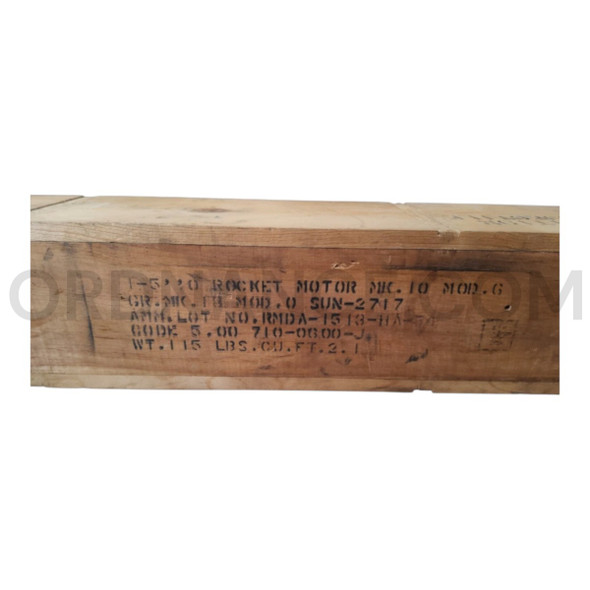 1 To 5 " Mk10 Mod8 Rocket Motor Crate