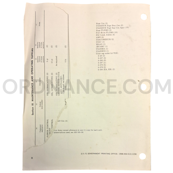 Technical Manual Change 2 (TM 5-2410-205-10) for International Harvester Model TD-24-241 Tractor January 1968 FSN 2410-542-2338