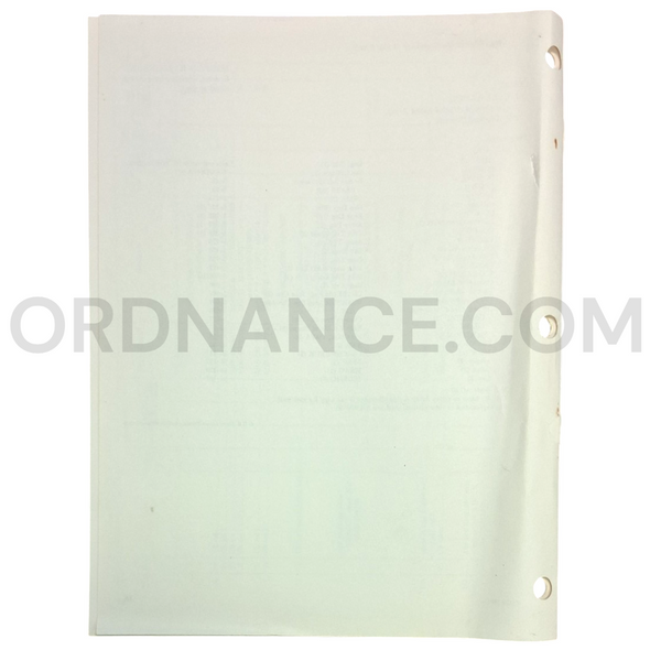 Technical Manual Change 4 (TM 5-2410-206-12P) for Caterpillar Model D-8 Tractor March 1965 FSN 2410-453-6816