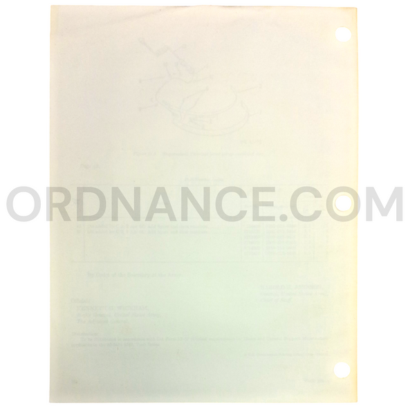 Technical Manual Change 3 (TM 9-1005-219-35P) for .50cal M1 Machine Gun Mount September 1966