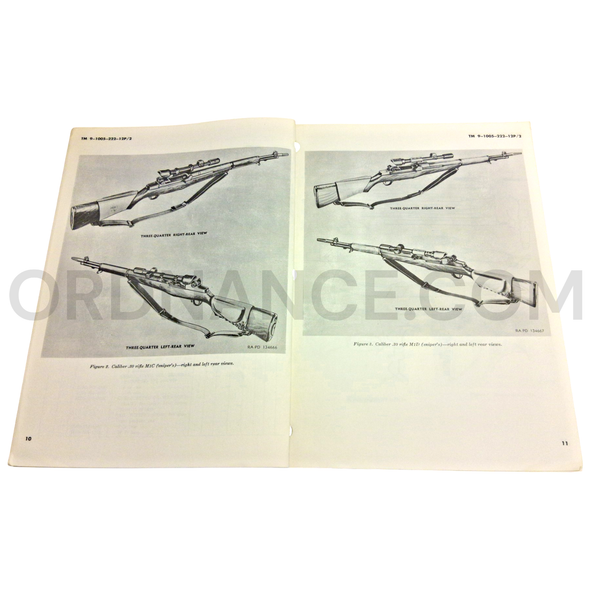 Technical Manual (TM 9-1005-222-12P/2) for .30cal M1, M1C, and M1D Rifles August 1965