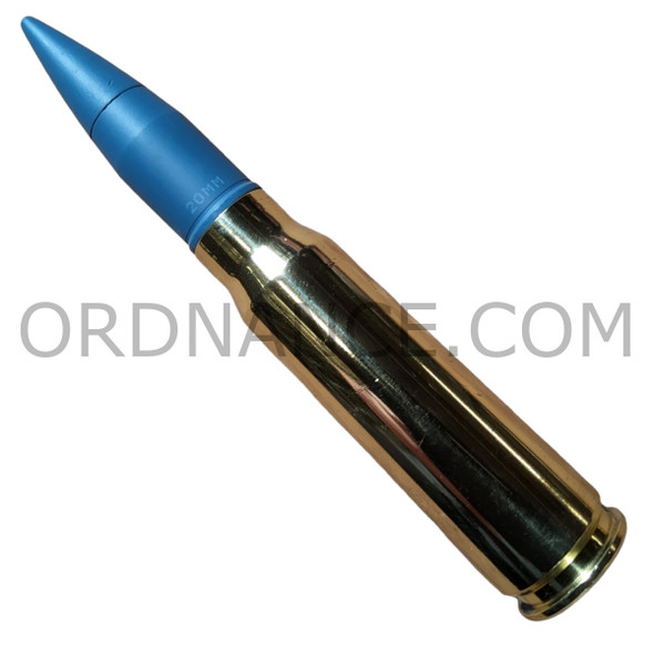 20mm Vulcan PGU-27A/B Target Practice Round with Polished Case