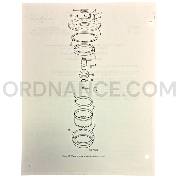 Technical Manual Change 2 (TM 9-1015-221-35P) for 106mm M40A2 and M40A4 Recoilless Rifle November 1971