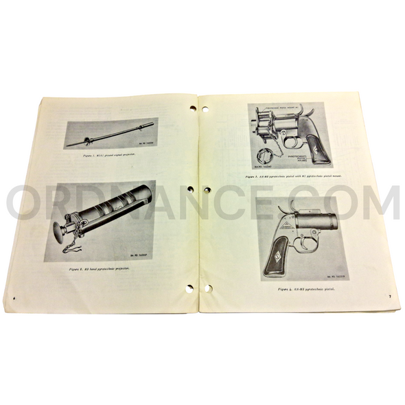 Technical Manual (TM 9-1095-201-25P) for M1A1 Ground Signal Projector, M9 Hand Pyrotechnic Projector, and AN-M8 Pyrotechnic Pistol with M1 Pyrotechnic Pistol Mount March 1962