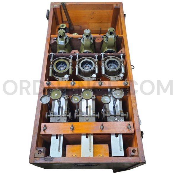 Wide-Angle Vertical Multiplex Stereoplotter Projector Set of Three with Fitted Case