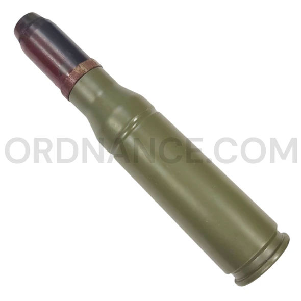 25mm Enhanced PGU-20 Non Energetic Fragmenting Armor Piercing Round with Fired Projectile