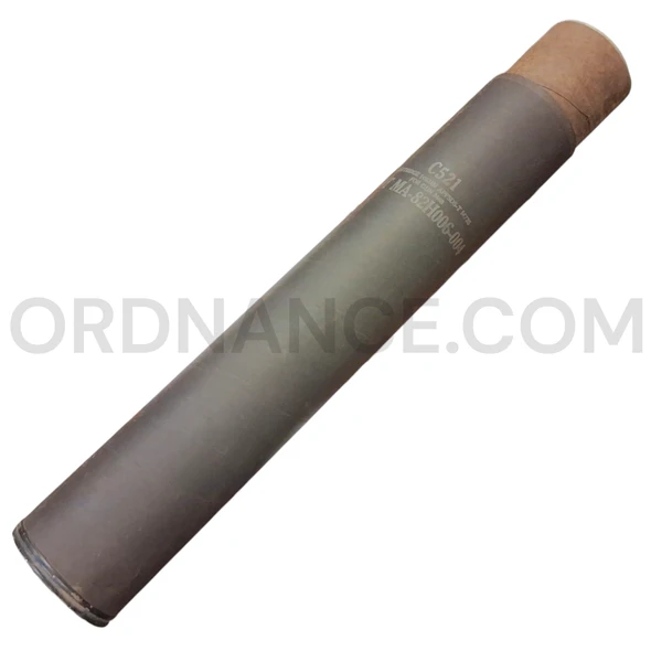 105mm PA-77 Fiber Storage Tube for the M735 Armor Piercing Fin Stabilized Discarding Sabot Tracer Round APFSDS-T