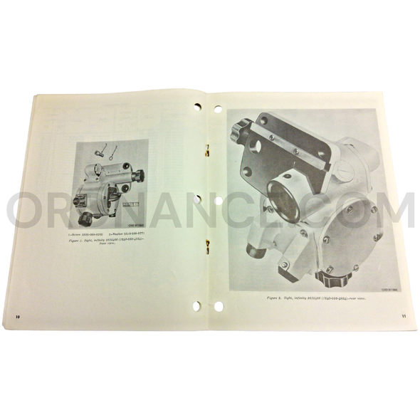 Technical Manual (TM 9-1240-322-35P) for Infinity Sight July 1964 FSN 1240-056-4854