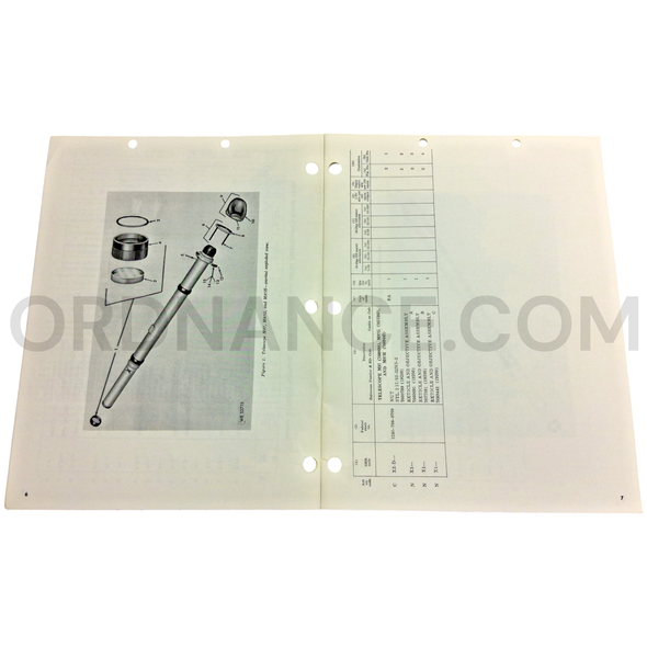 Technical Manual (TM 9-1240-335-35P) for M97, M97G, and M97H Telescopes April 1970 FSN 1240-360-1593
