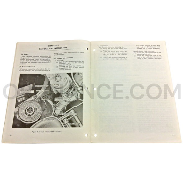 Technical Manual (TM 9-1290-270-35) for M27 Azimuth Indicator June 1961