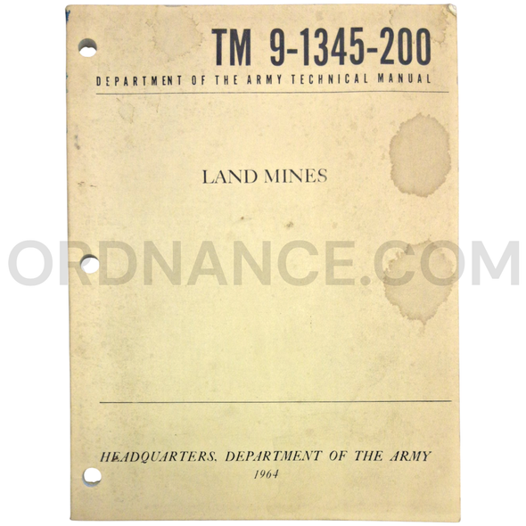Technical Manual (TM 9-1345-200) for Land Mines June 1964