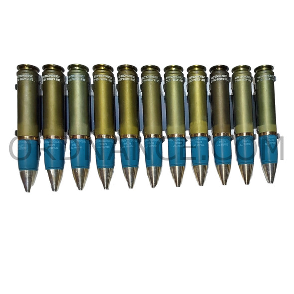 Eleven round loading clip with eleven, 30mm TP M788 U.S. Aluminum Rounds