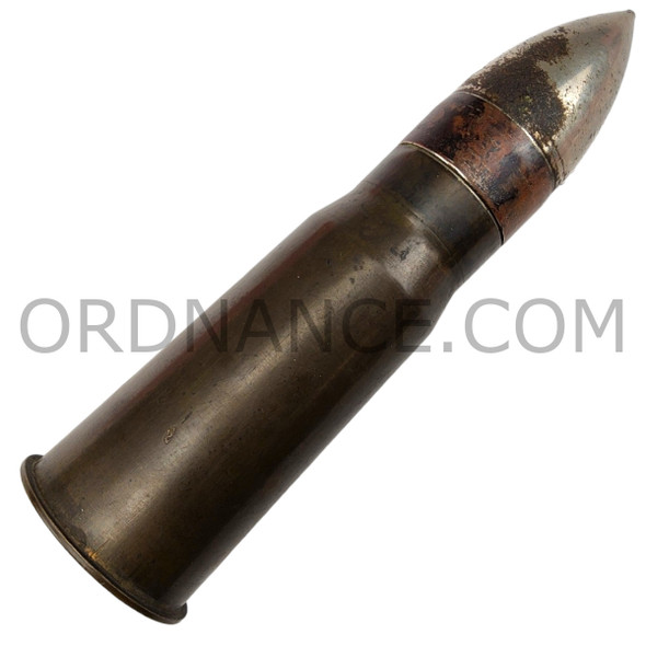 37mm Colt/Browning Round With Poole Engineering and Machine Company Mark 1 Projectile in Brass E1 Case