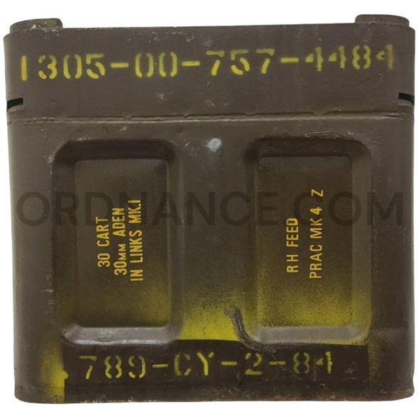Original RAF 30mm 30x111B Steel Ammunition Container