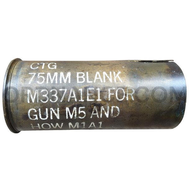 75mm M9A1 Blank Brass Cartridge Case