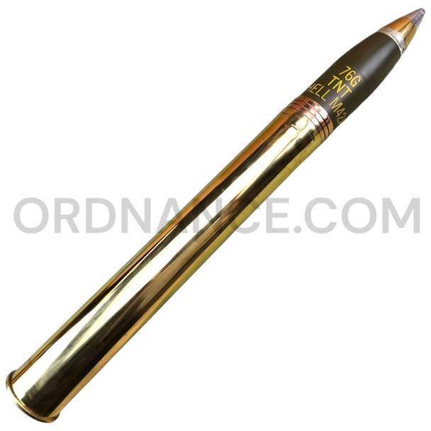 76mm M42A1 Explosive Round With M26 Brass Case