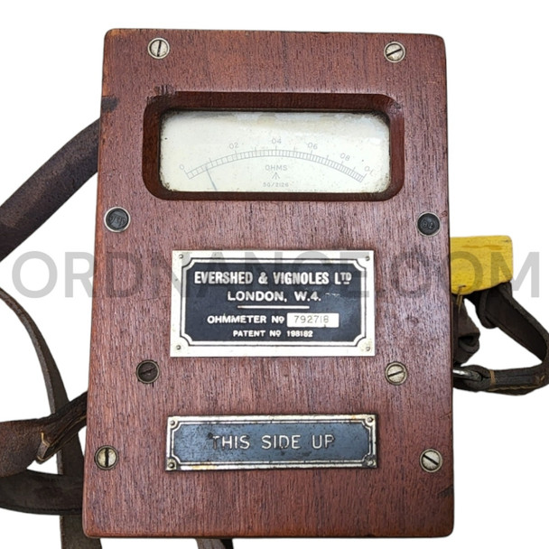 Post WW1 Ohmmeter/Bonding Tester by Evershed and Vignoles for the Royal Air Force