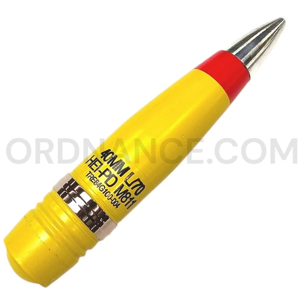 40mm L/70 Bofors M811 High Explosive Incendiary Point Detonating Projectile with Dummy Nose Fuze