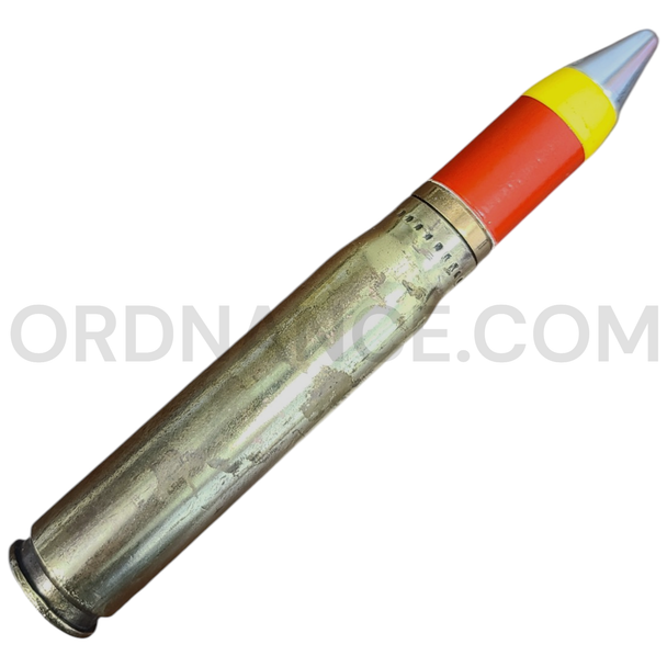 20mm High Explosive Incendiary Hispano-Suiza Round with Brass Case