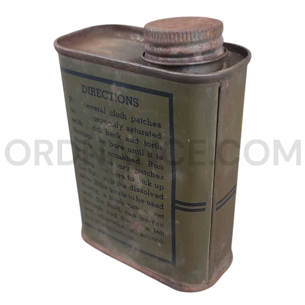 1943 WWII U.S. Army 6 oz. can of Rifle Bore Cleaner