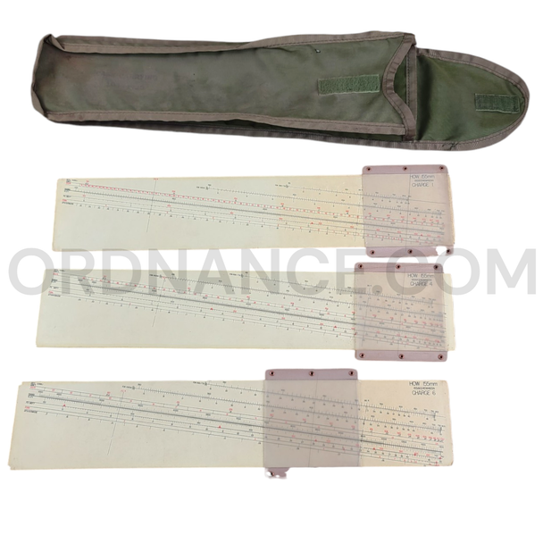 155mm M483A1 Dual-Purpose Improved Conventional Munition (DPICM) Projectile FT 155-AK-2 Low-Angle Graphical Firing Table Set