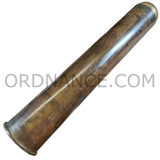 6-inch .47cal Mark 4 Brass cartridge case remade into Mark 3 Mod 0 brass dummy cartridge