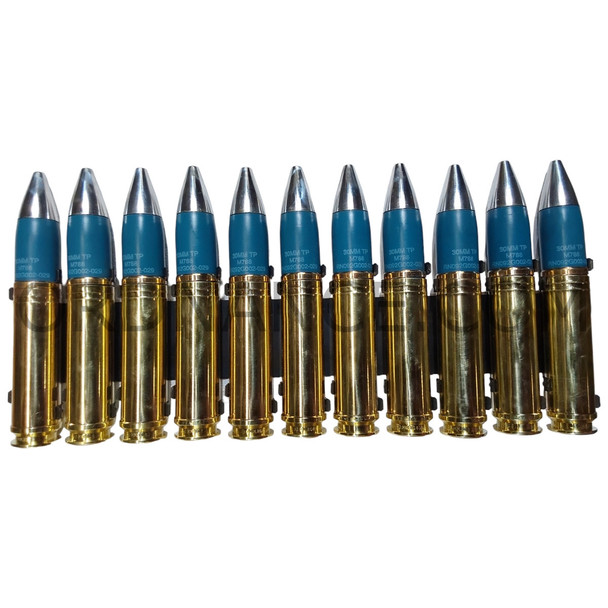 Eleven round loading clip with eleven, 30mm TP M788 Nato Standard rounds