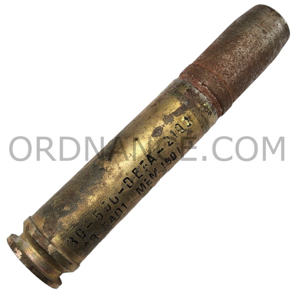 30mm French High Explosive Round With No Fuze